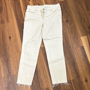 Talbots Off-White Ankle Jeans